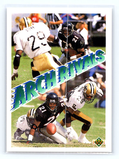 1991 Upper Deck #654 Deion Sanders / Vencie Glenn AR