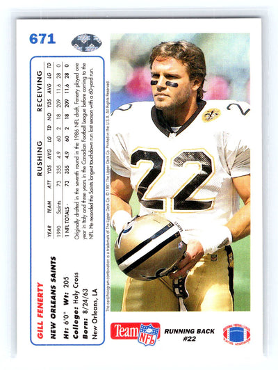 1991 Upper Deck #671 Gill Fenerty