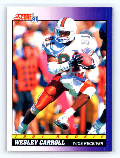 1991 Score #595 Wesley Carroll
