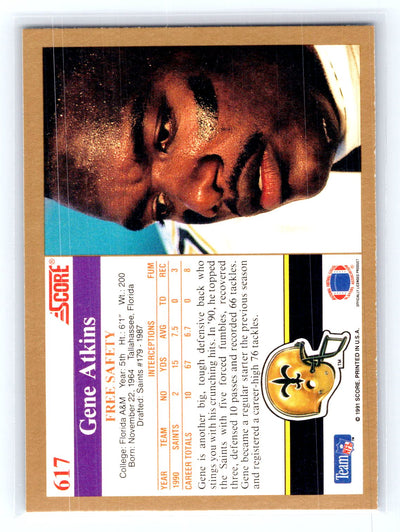 1991 Score #617 Gene Atkins