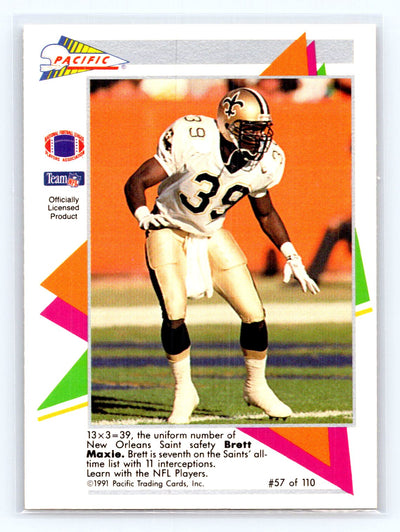 1991 Pacific Flash Cards #57 Brett Maxie