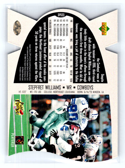 1997 SPx #SPX33 Stepfret Williams