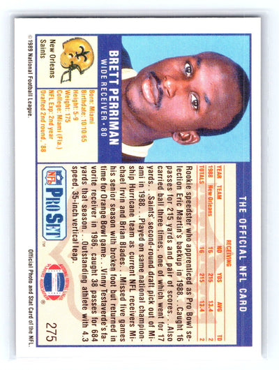 1989 Pro Set #275 Brett Perriman