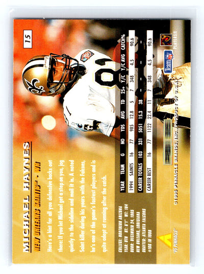 1995 Pinnacle #15 Michael Haynes