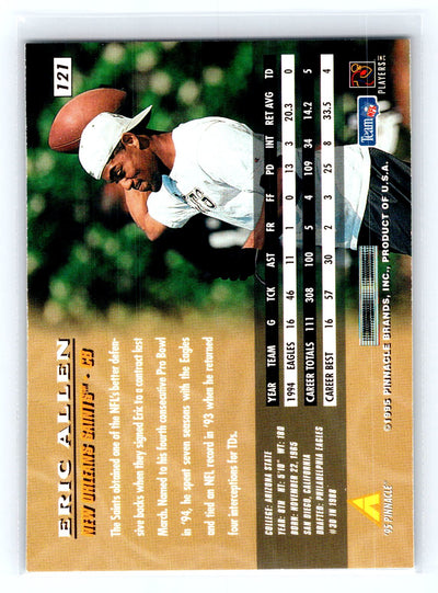 1995 Pinnacle #121 Eric Allen