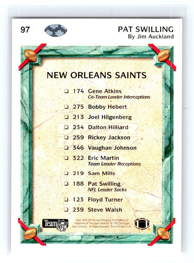 1992 Upper Deck #97 Pat Swilling