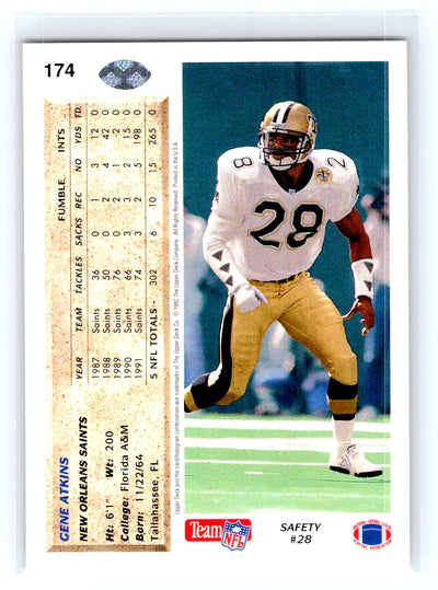 1992 Upper Deck #174 Gene Atkins