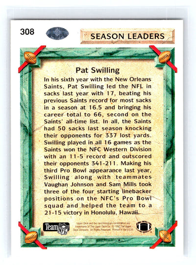 1992 Upper Deck #308 Pat Swilling