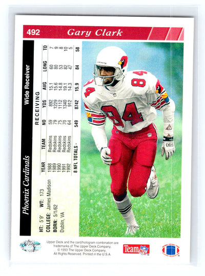 1993 Upper Deck #492 Gary Clark