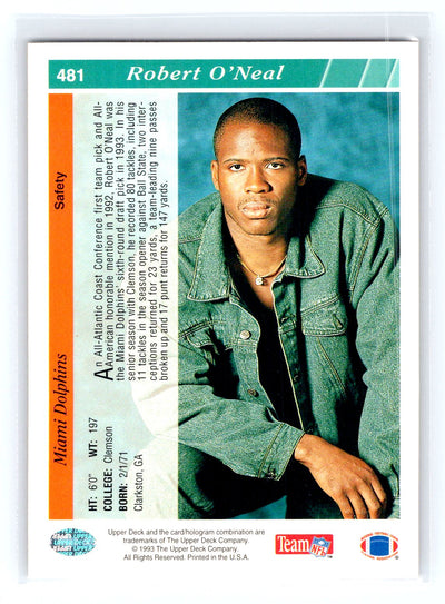 1993 Upper Deck #481 Robert O'Neal