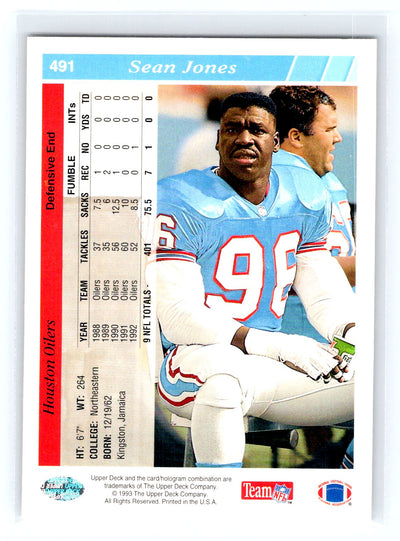 1993 Upper Deck #491 Sean Jones