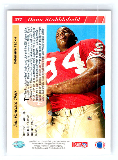 1993 Upper Deck #477 Dana Stubblefield
