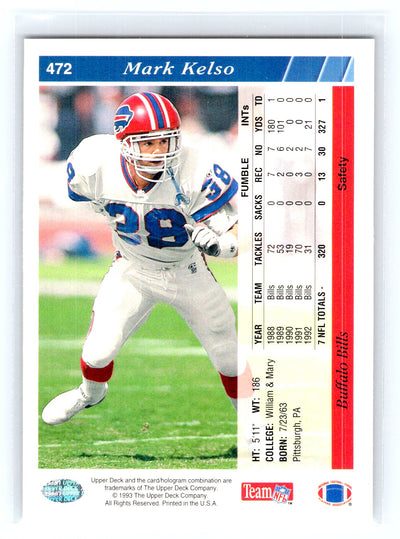1993 Upper Deck #472 Mark Kelso