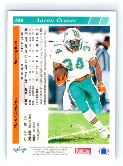 1993 Upper Deck #448 Aaron Craver