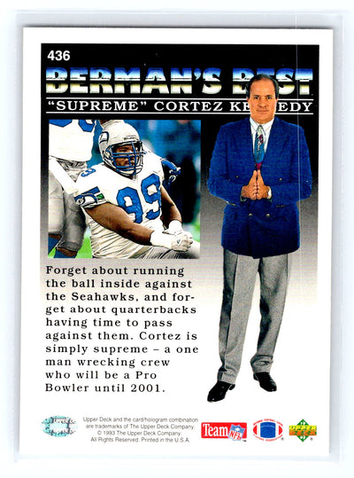 1993 Upper Deck #436 "Supreme" Cortez Kennedy
