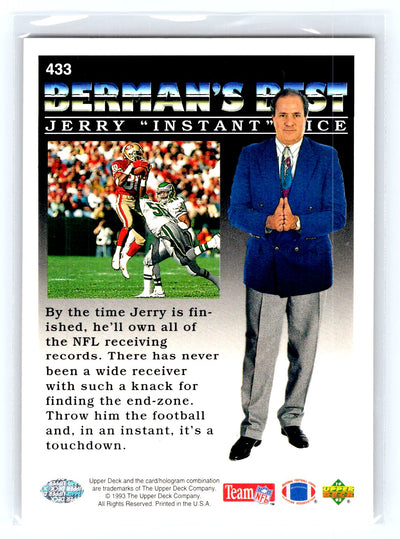 1993 Upper Deck #433 Jerry "Instant" Rice