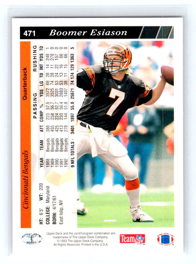 1993 Upper Deck #471 Boomer Esiason
