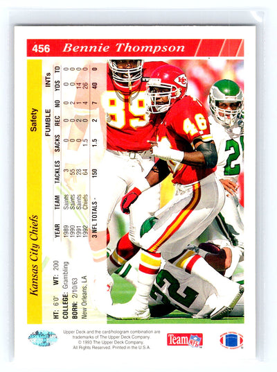 1993 Upper Deck #456 Bennie Thompson
