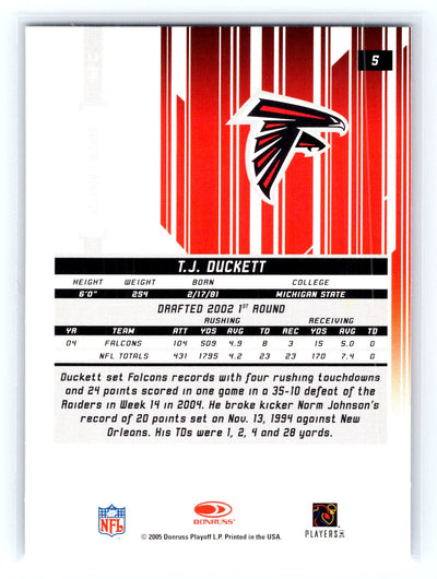 2005 Leaf Rookies & Stars Longevity #5 T.J. Duckett
