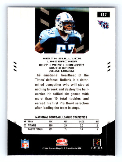 2004 Leaf Certified Materials #117 Keith Bulluck