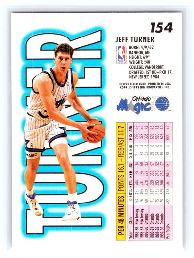 1993-94 Fleer #154 Jeff Turner