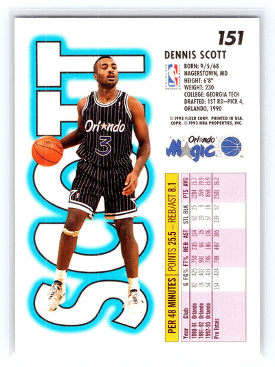 1993-94 Fleer #151 Dennis Scott