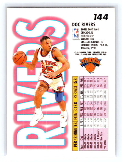 1993-94 Fleer #144 Doc Rivers