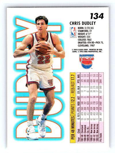 1993-94 Fleer #134 Chris Dudley