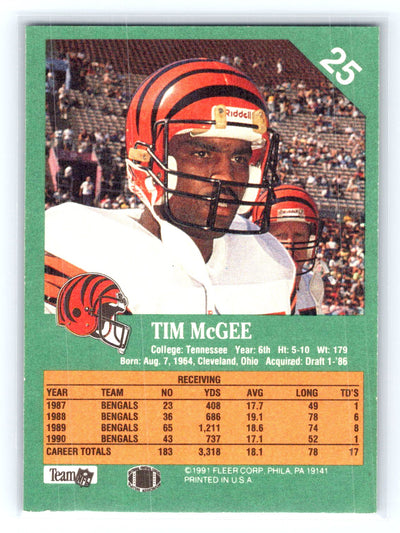 1991 Fleer #25 Tim McGee