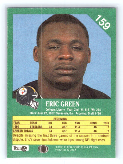 1991 Fleer #159 Eric Green