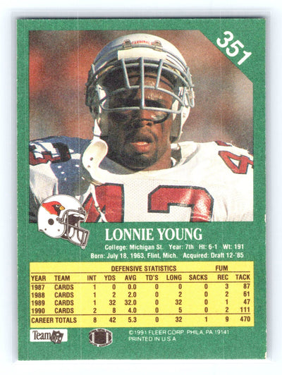 1991 Fleer #351 Lonnie Young