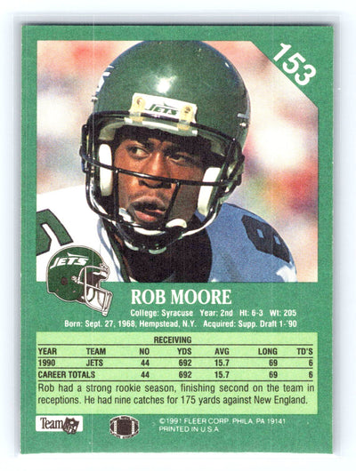 1991 Fleer #153 Rob Moore