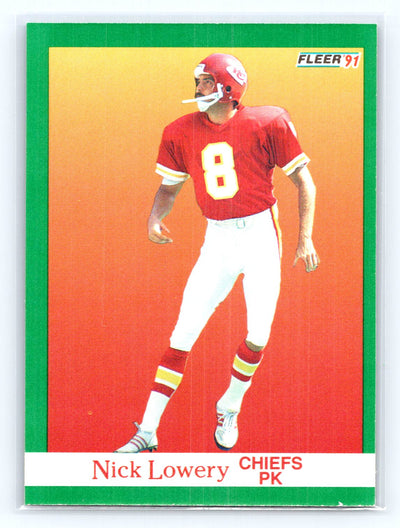 1991 Fleer #94 Nick Lowery