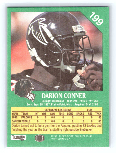 1991 Fleer #199 Darion Conner