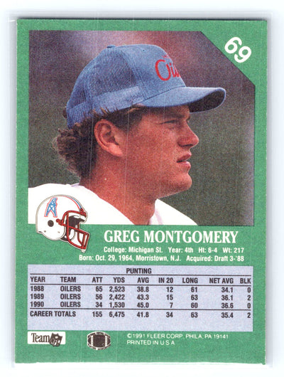 1991 Fleer #69 Greg Montgomery