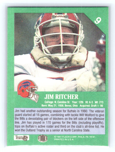 1991 Fleer #9 Jim Ritcher