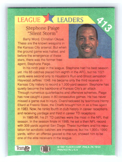1991 Fleer #413 Stephone Paige