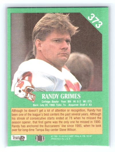 1991 Fleer #373 Randy Grimes