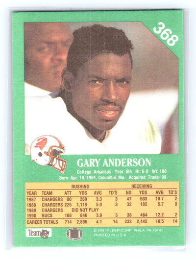 1991 Fleer #368 Gary Anderson