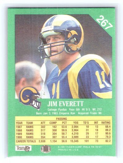 1991 Fleer #267 Jim Everett