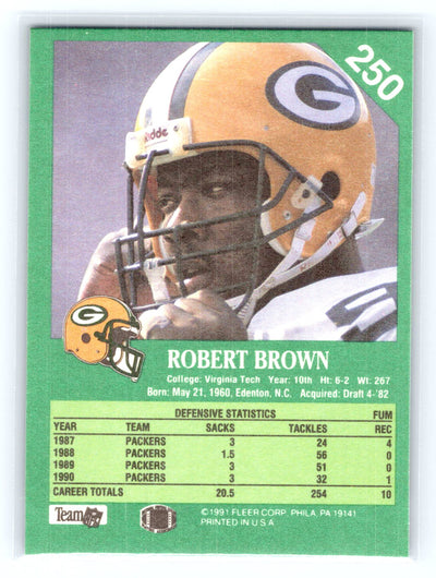 1991 Fleer #250 Robert Brown