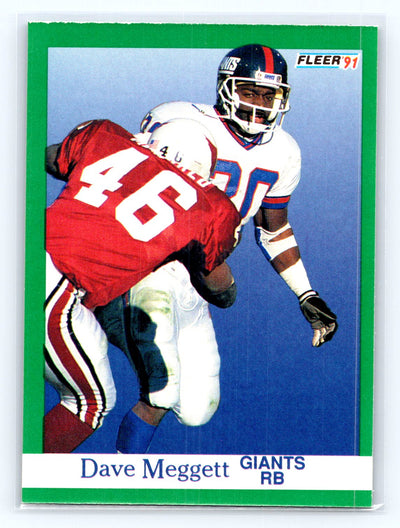 1991 Fleer #316 Dave Meggett