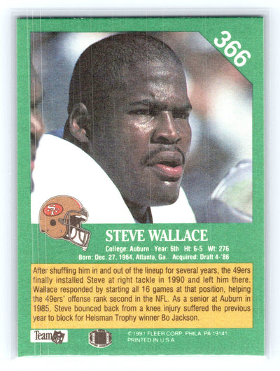 1991 Fleer #366 Steve Wallace