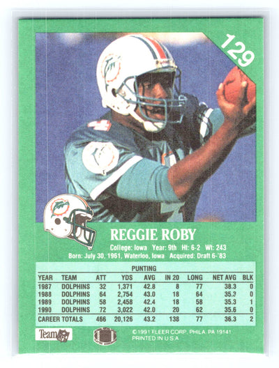 1991 Fleer #129 Reggie Roby