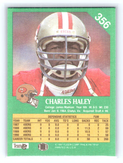 1991 Fleer #356 Charles Haley