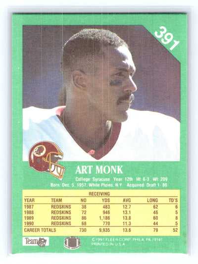 1991 Fleer #391 Art Monk