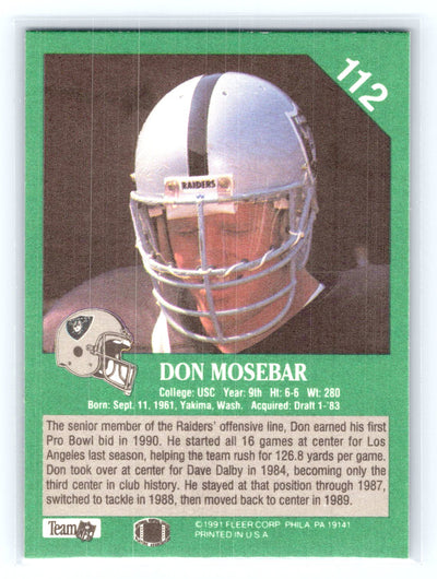 1991 Fleer #112 Don Mosebar