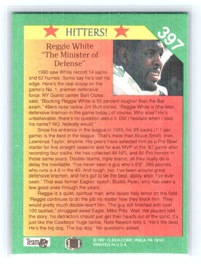 1991 Fleer #397 Reggie White