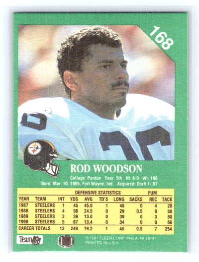 1991 Fleer #168 Rod Woodson