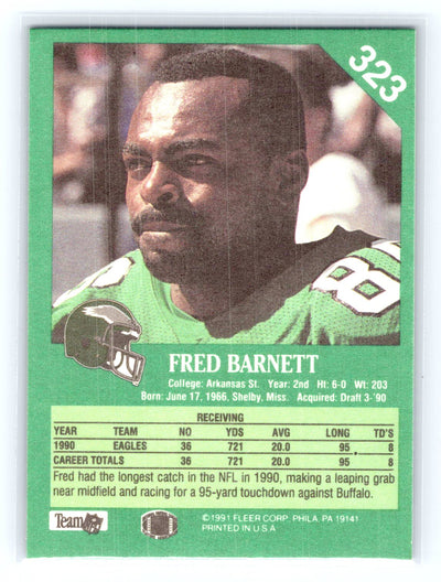1991 Fleer #323 Fred Barnett